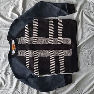 Black & charcoal gray sweater sweatshirt medium Joe Fresh